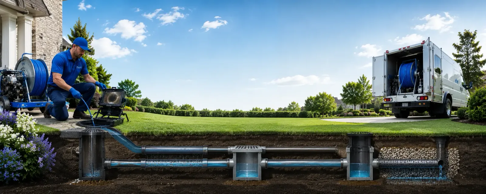 Outdoor drain cleaning information for Redfield, AR